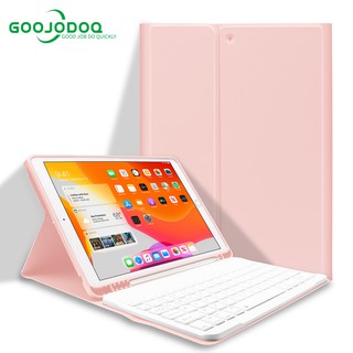 GOOJODOQ เคสหนัง พร้อมคีย์บอร์ดบลูทูธ สำหรับ iPad Pro 11 2020 10.2 Gen7 Gen8 Air 4 10.9 iPad Air 1 2