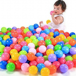 ลูกบอลพลาสติกหลากสีอย่างดี บรรจุ 100 ลูก (รุ่นหนา แข็งแรง สีสันสดใสกว่าเดิม)