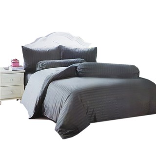 ชุดผ้าปูที่นอน + ผ้านวม (6ชิ้น) ลายริ้ว 3.5 / 5 / 6 ฟุต