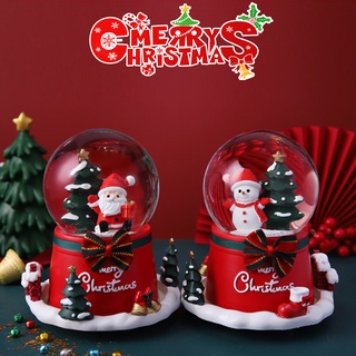 ลูกแก้วหิมะ ซานตาคลอส Crystal Ball Santa Claus สโนว์บอล ตั้งโต๊ะ ลูกแก้ว ตกแต่ง ของขวัญวันเกิด คริสต์มาส มีหลายรูปแบบ