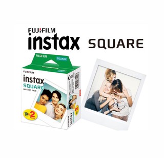 (ส่งฟรี) Instax Fuji ฟิล์ม โพลารอยด์ Polaroid Square โพลาลอย แพคคู่(20แผ่น), SP3 SQ6 SQ10