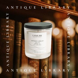 90g ANTIQUE LIBRARY เทียนหอม LAMURR official Scented Candle