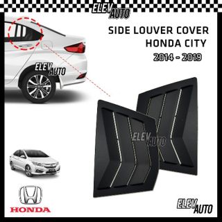 Honda City (2014-2019) Side Louver Cover (Matte Black)