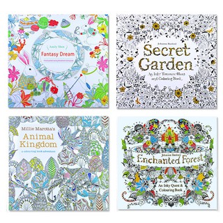 O&D color สมุดระบายสี Secret Garden สำหรับผู้ใหญ่และเด็ก สมุดระบายสีคลายเครียดหนา/หนังสือคลายเคร/Colouring Book