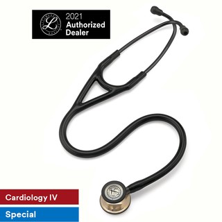 3M Littmann Cardiology IV, 27 inch #6179 (Black Tube, Champagne-Finish Chestpiece, Stainless Stem & Eartubes)