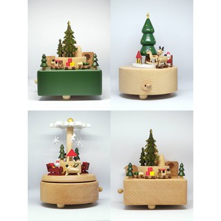กล่องดนตรีไม้มีชีวิต Music box (Voice: We Wish You A Merry Christmas)