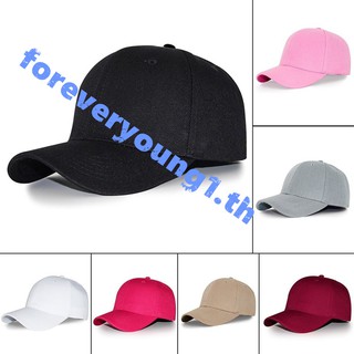 🔥5 สี สต็อกพร้อม💐Hot sale💐สต็อกพร้อม💐หมวก Unisex หมวกเบสบอล ปรับได้ หมวก