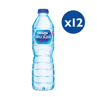 Nestle Pure Life น้ำดื่มเนสท์เล่เพียวไลฟ์ 0.6ลิตร (แพ็ค12)