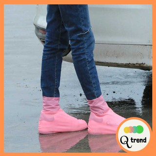 [ใส่โค้ด QTREN921 ลด 50] Waterproof Shoes ถุงรองเท้ากันน้ำซิลิโคน คลุมรองเท้า กันน้ำ กันลื่น N1835