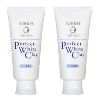 (2หลอด สีขาว) Senka shiseido Perfect whip foam ( white clay ) ขนาด120g