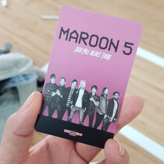 บัตรคอน maroon5