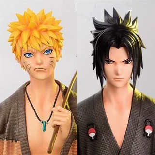 รูปนารูโตะ TES ชุดสไตล์ญี่ปุ่น Naruto Uzumaki Sasuke Uchiha GK ของเล่นตกแต่งโมเดล