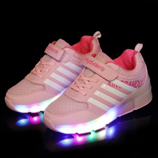 พร้อมส่ง‼️28-42 รองเท้าสเก็ต 1 ล้อ Roller Shoe For Kid มีสวิตปิด-เปิดไฟ รองเท้ามีล้อ fashion kids and women's LED shoes