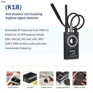 ❂♗۞✡Alexพร้อมส่งจากไทย เครื่องตรวจจับป้องกัน-spyer K18 กล้อง GSM เครื่องค้นหา BUGเสียงจี