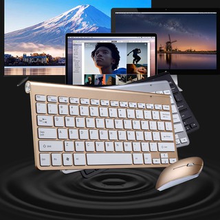 SUSU ชุดคีบอร์ดเมาส์ไร้สาย ชุดคู่ ไร้สาย wireless Keyboard+Mouse แป้นพิมพ์บลูทู เมาส์ ไร้สาย คีบอร์ด 2.4G HZ ปุ่มเงียบ