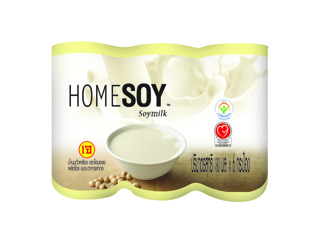 Homesoy โฮมซอยน้ำนมถั่วเหลือง 180 มล. (แพ็ค 6)