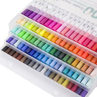 12/24/36/48/60 Colors Set Watercolor Brush Art Markers Pens Coloring Pen Fineliner chNc
