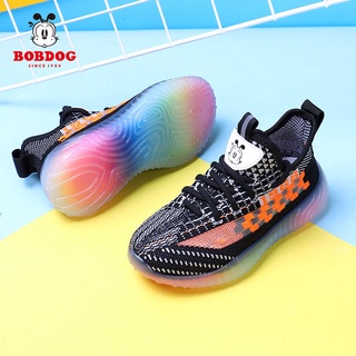 รองเท้าผู้หญิง▪รองเท้าเด็ก Babudou รองเท้ากีฬาเด็กผู้ชาย 2021 ฤดูร้อนใหม่ตาข่ายพื้นรองเท้านุ่ม รองเท้ามะพร้าวเด็กโต ผู้ห