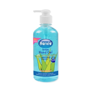 Harvie เจลล้างมือ แอลกอฮอล์ 70% ไม่ใช้น้ำ แอลกอฮอล์ล้างมือ เจลล้างมืออนามัย สูตรอ่อนโยน Extra Mild 450ml.