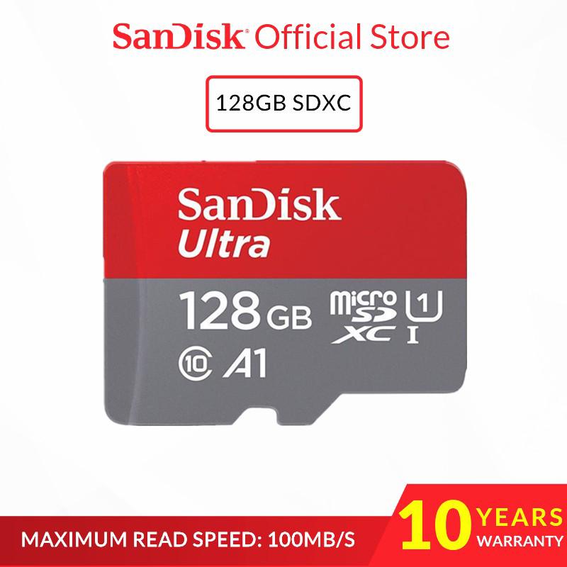 SanDisk Ultra A 1 Class 10 Micro SD Memory Card TF SDXC ( 128 GB / 100Mb / S )