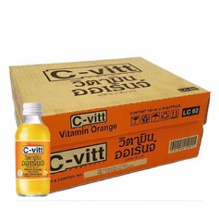 (สอบถามก่อนสั่งจ้า) C-vitt ซีวิต เครื่องดื่มวิตามินซี รสส้ม (30 ขวด)
