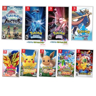 Nintendo Switch 9 Pokemon Game นินเทนโดสวิทซ์ ชุด 9 เกม โปเกมอน 9 ภาค ขายดี Arceus ใหม่ล่าสุด