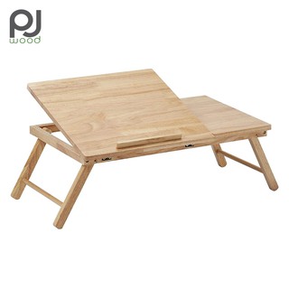 [6สี] PJ Wood โต๊ะญี่ปุ่นไม้ยาง เปิดครึ่ง โต๊ะพับ ไม้ยางแท้100% Half Open Top Table โต๊ะพับญี่ปุ่น โต๊ะญี่ปุ่น โต๊ะไม้