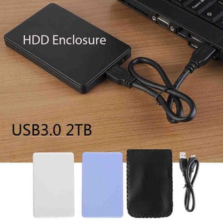 USB 3.0 2.5 "2TB SSD HD ฮาร์ดดิสก์ไดรฟ์ SATA กล่องภายนอก