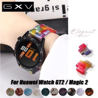 สายนาฬิกาข้อมือสแตนเลสสตีลเรซิ่นสําหรับ huawei watch gt 2 46 มม.