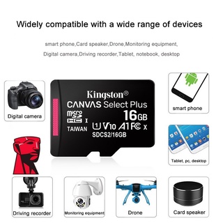 【คลังสินค้าพร้อม】การ์ด Kingston SD การ์ด Micro Sd การ์ดหน่วยความจำ Class 10 120MB/s 64G/256GB/128GB/512GB TF Card SE3011