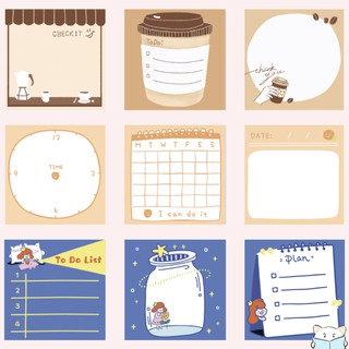 กระดาษโน๊ต วางแผนน่ารัก ⭐️ Cute Plan [30 แผ่น] Notepad Memopad mimisplan