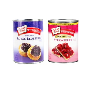 WILDERNESS ROYAL BLUEBERRY / PREMIUM STRAWBERRY Topping & Pie Filling ไส้ผลไม้กวนตรา Duncan Hines 595 กรัม