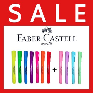 Faber Castell ปากกา เน้นข้อความ ไฮไลท์ เฟเบอร์คาสเทล สีสด สีพาสเทล FaberCastell Slim Highlighter