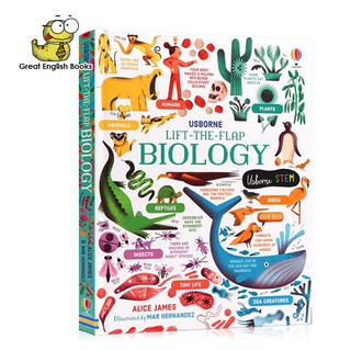 *พร้อมส่ง* หนังสือบอร์ดบุ๊คเล่มใหญ่ Usborne Lift-the-Flap Biology