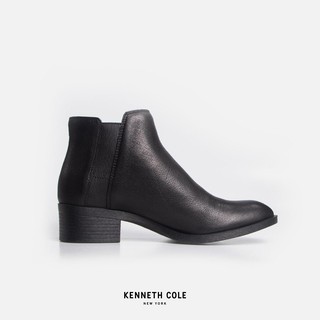 KENNETH COLE รองเท้าบู้ทผู้หญิง หนังแท้ สีดำ รุ่น LEVON CHELSEA