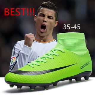 BEST!!! รองเท้าฟุตบอล / รองเท้าสตั๊ด คุณภาพที่ดีที่สุด รองเท้าฟุตบอลราคาถูกที่สุด 35-45 FG soccer shoes football shoes