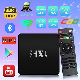 Android Tv Box RK3228A Smart Tv Box Bluetooth 5G Wifi 2GB RAM 16GB ROM Android 9.0 TV BOX 4K Dual wifi Android box