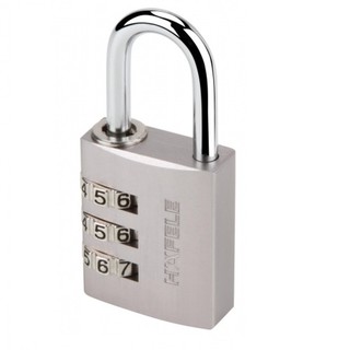 HAFELE กุญแจล็อคแบบใช้รหัส รุ่น 145/30 ขนาด 20 มม. สีขาว 482.01.862