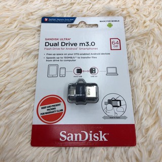 mini otg 64 gb sandisk usb 3 . 0 micro fast อุปกรณ์เสริมสําหรับใช้ถ่ายโอนข้อมูล