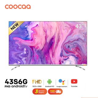 [ยังไม่วางขาย] COOCAA 43S6G ทีวี 43 นิ้ว Android TV LED FHD โทรทัศน์ Android9.0 1G+8G Wifi 40 Inch HDMI