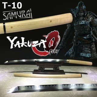 JAPAN Samurai Sword ดาบซามูไร ญี่ปุ่น T10 Hamon ฮามอน คาตานะ Katana ดาบนินจา Ninja ดาบยากูซ่า Yakuza เปิดคม รุ่น 00102 (1)