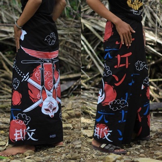 Shinobi ANIME Painting Sarong || Glove BATIK Men Adult WIBU Primist MEKAR Temple 5mgb