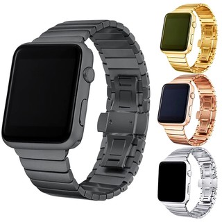 สาย Apple Watch สายนาฬิกาข้อมือ เหล็กกล้าไร้สนิม สำหรับ Apple Watch Series 1 / 2 / 3 / 4 / 5 / 6 สายนาฬิกา Apple Watch SE Iwatch 38 มม. 40 มม. 42 มม. 44 มม.
