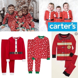 ชุดคริสมาส carter's 💯 ชุดนอนเด็ก ชุดแซนตาคอส ผ้านิ่ม