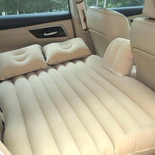 เบาะเป่าลมนอนในรถยนต์ ขนาด135*85*45cm มีที่กันคอนโซลหน้า (beige)