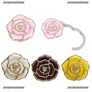 ❉❉1Pc Rose pattern folding bag handbag tote table hanger hook holder purs