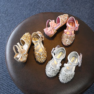 BABYWORLD รองเท้าเจ้าหญิงประดับเลื่อมสำหรับเด็กผู้หญิง